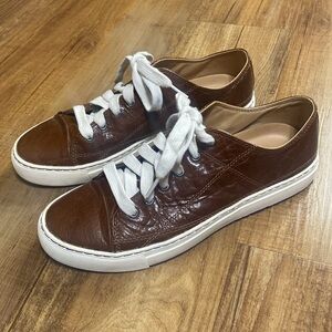 P.F. FLYERS brown learner lace up sneakers size women’s 10.5, men’s 9